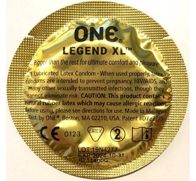 Презервативи One Legend XL Різні картинки, 5 штук