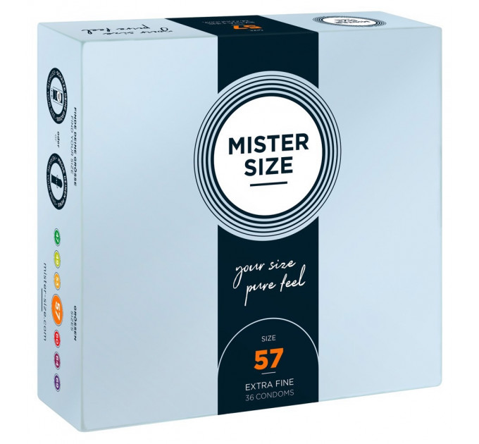 Презервативи ультратонкі Mister Size 57 мм (ціна за упаковку 36 шт.)