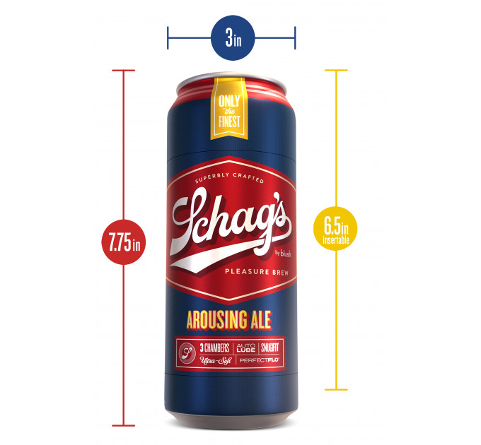 Самосмазывающийся мастурбатор SCHAG’S AROUSING ALE FROSTED