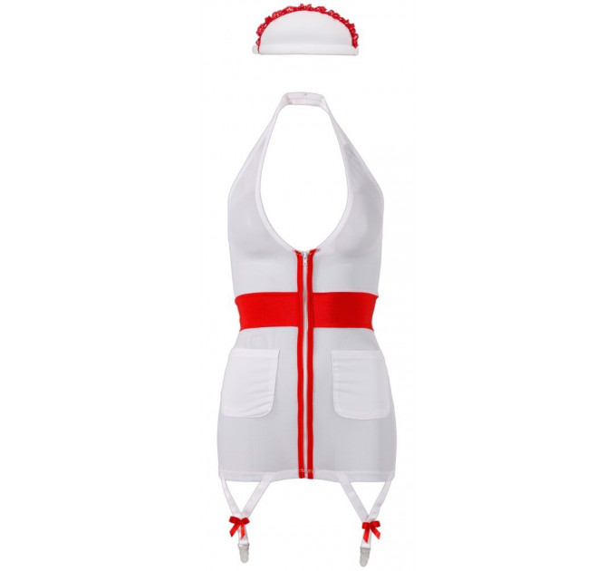 Сексуальный костюм медсестры Cottelli Collection Nurse 2 предмета, белый, S