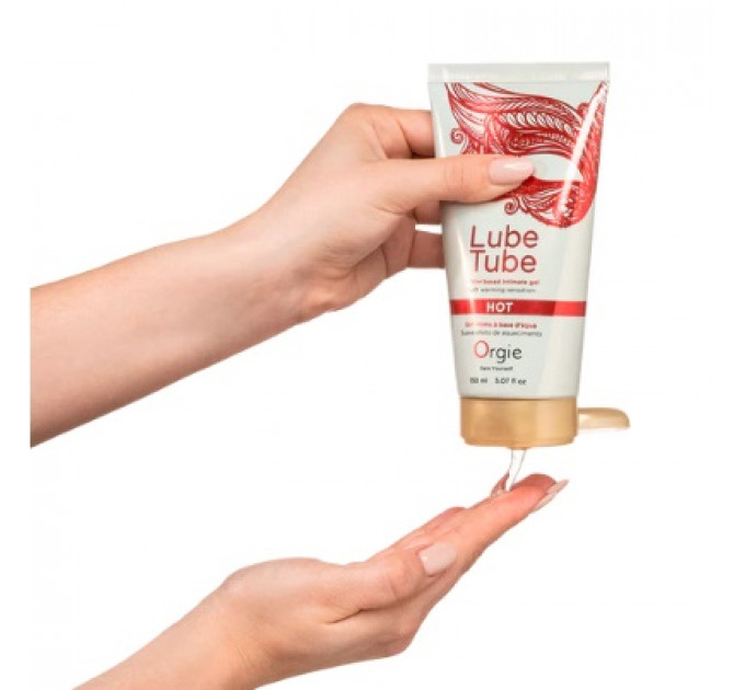 Согревающая смазка для секса "LUBE TUBE HOT" Orgie