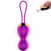 Вагінальні кульки Vibrating Silicone Kegel Balls USB 7 Function Фіолетовий
