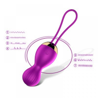 Вагінальні кульки Vibrating Silicone Kegel Balls USB 7 Function Фіолетовий