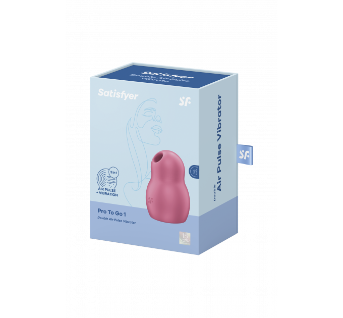 Вакуумный клиторальный стимулятор SATISFYER PRO TO GO 1 RED