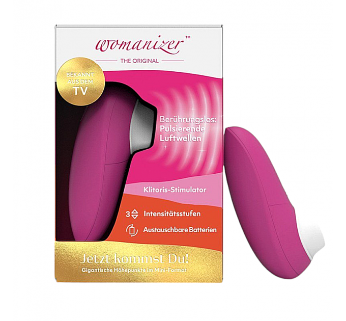 Вакуумный вибратор для клиторальной стимуляции Womanizer Mini Red Wine