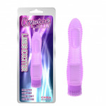 Вибратор рельефный Chisa Crystal Jellie Lines Exciter на батарейках, фиолетовый