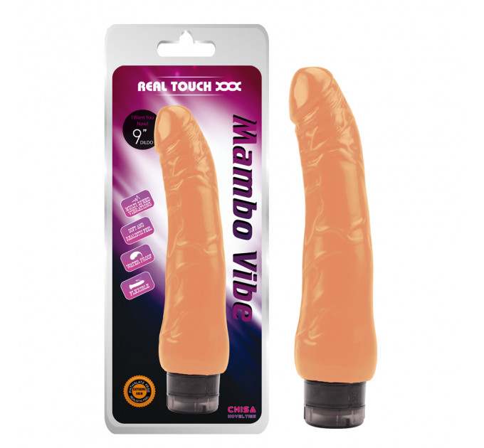 Вибратор реалистичный на батарейках Chisa Real Touch XXX Mambo Vibe, телесный