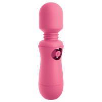 Вібратор мікрофон Pipedream OMG! Wands #Enjoy, з гнучкою головкою, рожевого кольору, 15 х 4 см