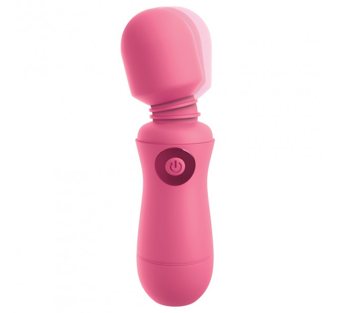 Вибратор микрофон Pipedream OMG! Wands #Enjoy, с гибкой головкой, розового цвета, 15 х 4 см