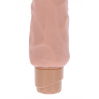 Вібратор реалістичний Toy Joy Dual Density Big Vibrator, бежевий