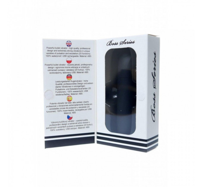 Вибропуля Powerful Bullet Vibrator USB 20 Functions - Matt Black