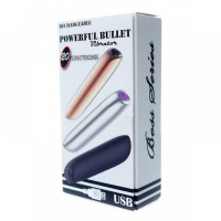 Віброкуля Powerful Bullet Vibrator USB 20 Functions - Matt Black