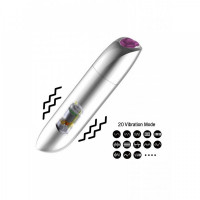 Віброкуля Powerful Bullet Vibrator USB 20 Functions - Matt Black