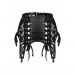 Пояс для чулок спандекс+гипюр F143 Noir Handmade S