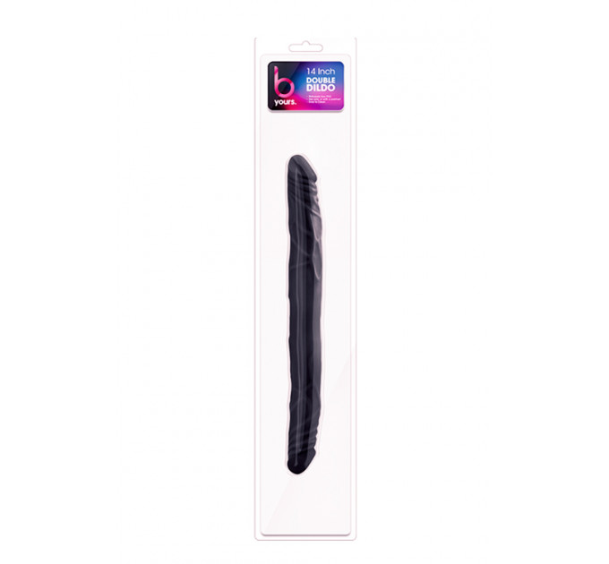 Двойной фаллоимитатор B YOURS 14INCH DOUBLE DILDO BLACK