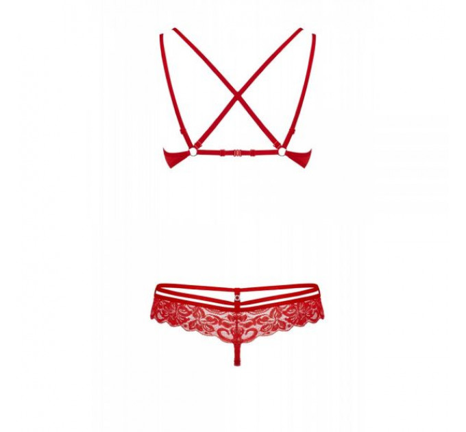 Комплект Obsessive 860-SET-3 2 pcs set red S/M