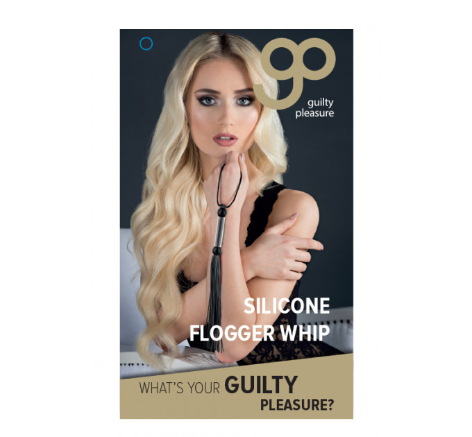 Флогер GP SILICONE FLOGGER WHIP BLACK