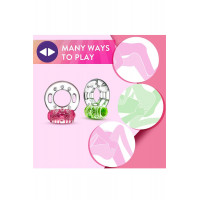 Ерекційне віброкільце PLAY WITH ME AROUSER VIBRATING C-RING PINK