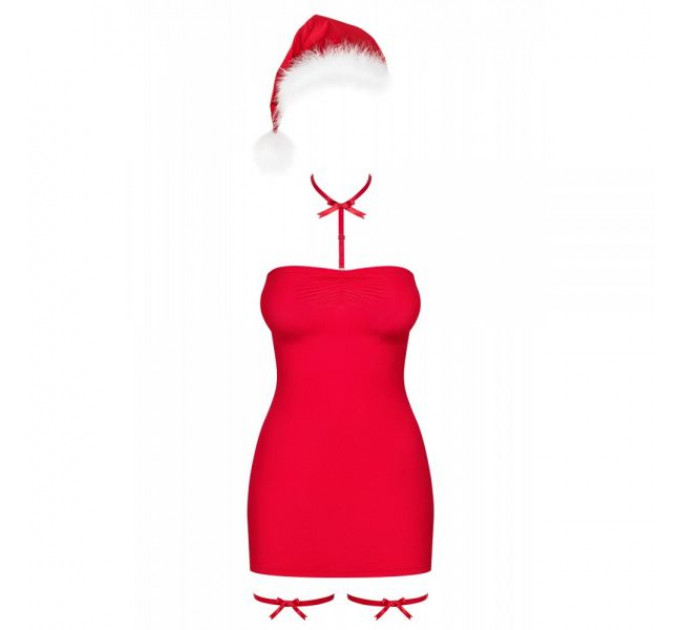 Комплект Obsessive Kissmas chemise Red® S / M