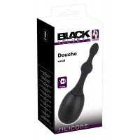 Анальный душ из медицинского силикона Black Velvets Douche, черный, Small