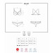 Комплект Obsessive 860-SET-3 2 pcs set red S/M