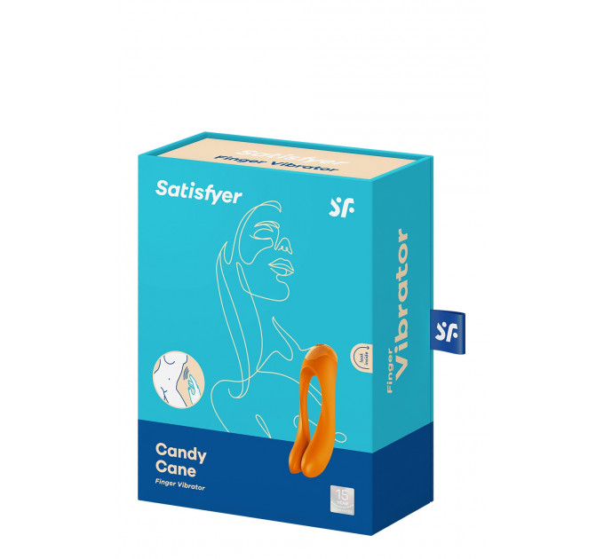 Универсальный мини вибратор Satisfyer Candy Cane orange