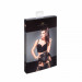 Пояс для чулок спандекс+гипюр F143 Noir Handmade S
