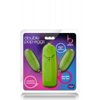 Двойное виброяйцо B YOURS DOUBLE POP EGGS LIME