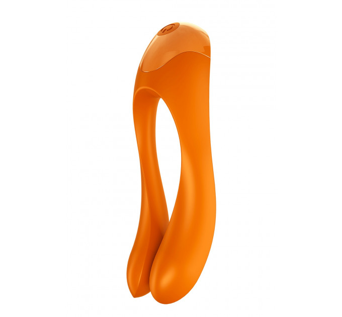 Универсальный мини вибратор Satisfyer Candy Cane orange