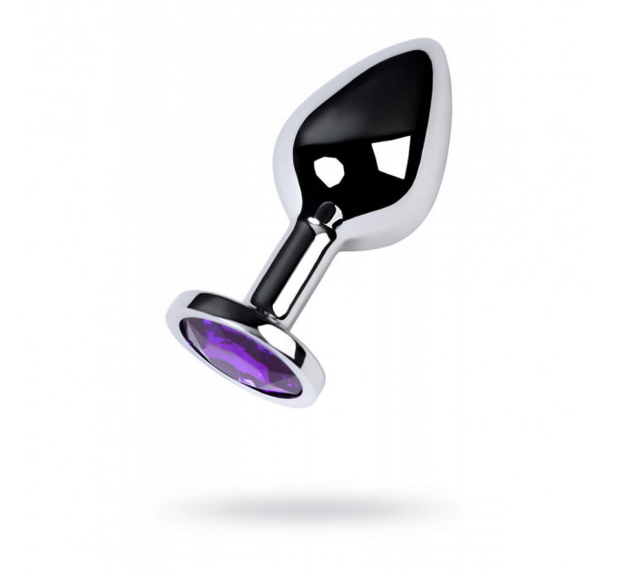 Анальна пробка Silver Metal Diamond Violetl, L