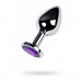 Анальна пробка Silver Metal Diamond Violetl, L