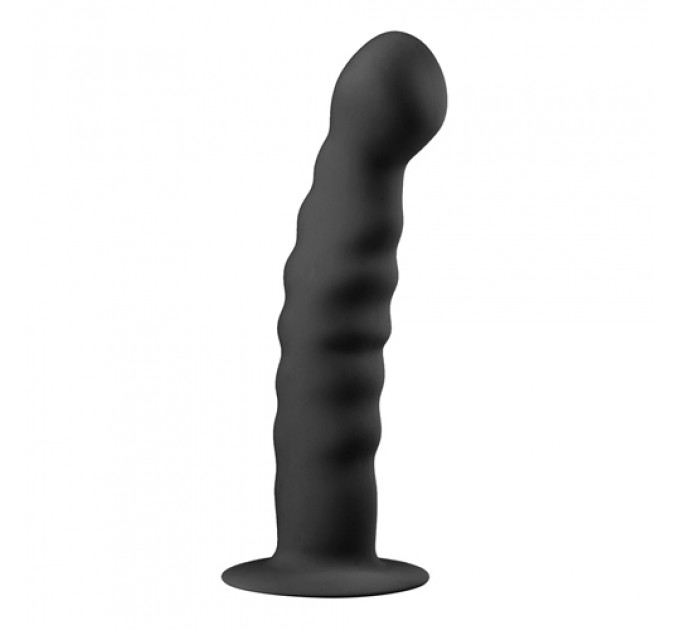 ET200BLK Фаллоимитатор на присоске Easytoys черный, 14.2 х 2.8 см
