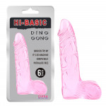 Фаллоимитатор с мошонкой Chisa Hi Basic Ding Dong 6, розовый