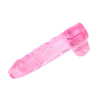 Фаллоимитатор с мошонкой Chisa Hi Basic Ding Dong 6, розовый