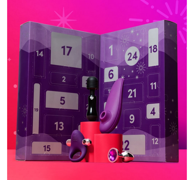 Адвент календар (24 предмети) Lovehoney Couple's Advent Calendar Фіолетовий