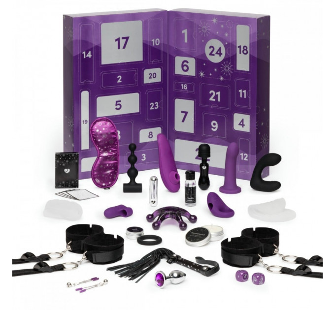 Адвент календар (24 предмети) Lovehoney Couple's Advent Calendar Фіолетовий