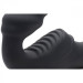 Жіночий вібрострапон Slim Rider Ribbed Ribbed Vibrating Silicone Strapless Strap On, чорний