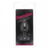 Анальна пробка Black Silicone Heart Violet S