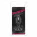 Анальна пробка Black Silicone Heart Violet S