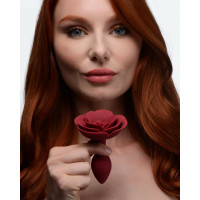 Анальна пробка силикон роза Master Series Booty Bloom Silicone Anal Plug With