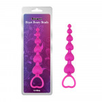 Анальная елочка Chisa Heart Booty Beads в форме розовых сердечек