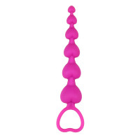 Анальная елочка Chisa MisSweet Heart Booty Beads в форме розовых сердечек