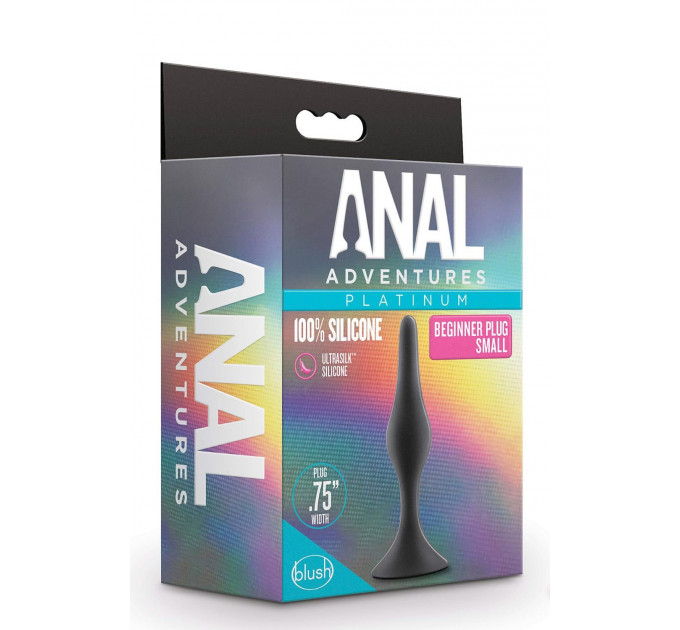 Анальна пробка, розмір S, ANAL ADVENTURES PLATINUM SILICONE