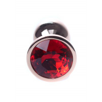 Анальна пробка S з червоним каменем Boss of toys Jewellery