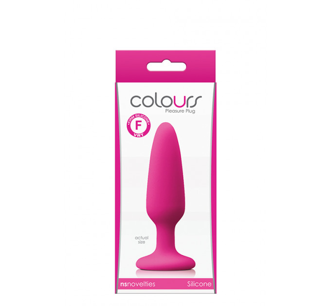Анальная пробка силикон NS Novelties COLOURS PLEASURES SMALL PLUG PINK