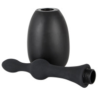 Анальный душ из медицинского силикона Black Velvets Douche, черный, Small