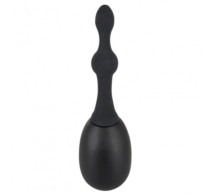 Анальный душ из медицинского силикона Black Velvets Douche, черный, Small