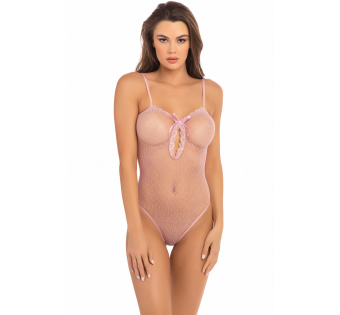 Боди в сетку UNDONE SEE THROUGH BODYSUIT PINK, OS