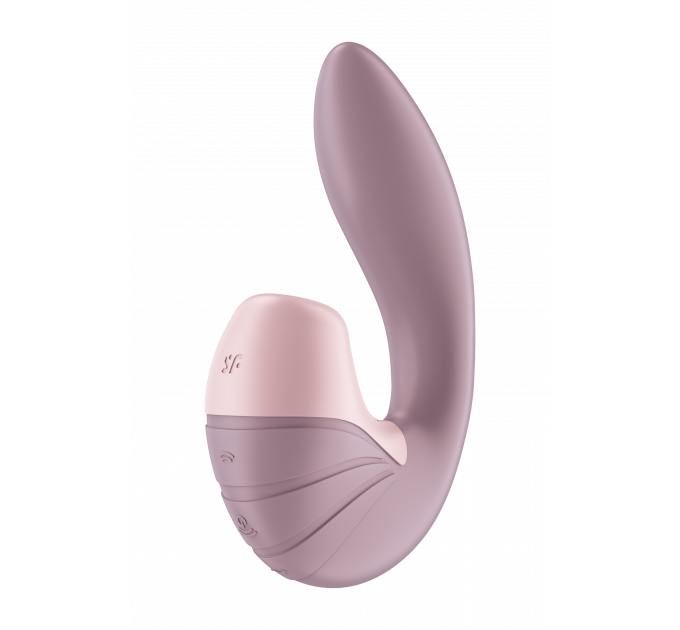 Двойной вибратор с вакуумной стимуляцией SATISFYER SUPERNOVA OLD ROSE