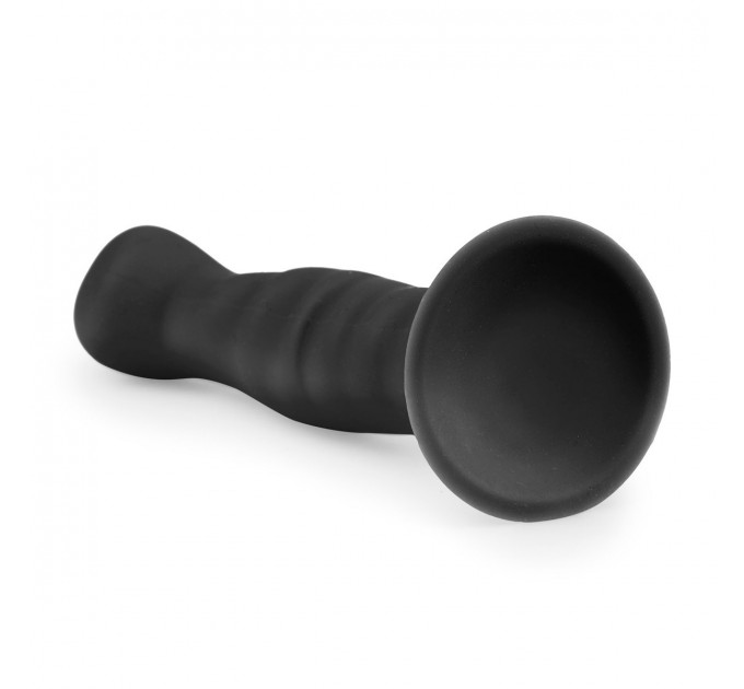 ET200BLK Фаллоимитатор на присоске Easytoys черный, 14.2 х 2.8 см